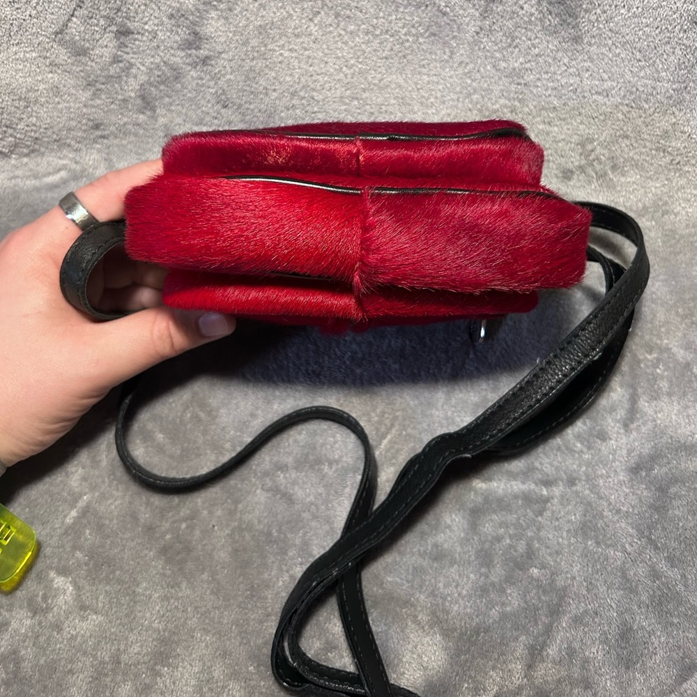 Valentina Genuine Pony Hair Crossbody Bag - Picture 8 of 12
